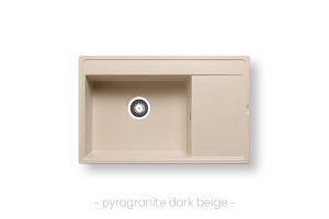 Мивка Pyramis CAMEA (79x50) 1B 1D, цвят: Дарк Беж