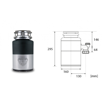 Мелница за отпадъци Status, PREMIUM 100
