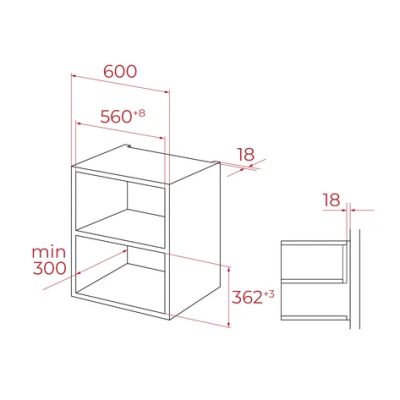 Микровълнова фурна за вграждане с грил ТЕКА, MLEG 820 FI FUllBlack - черна