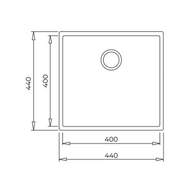 Кухненска мивка TEKA, Square 40.40 TG