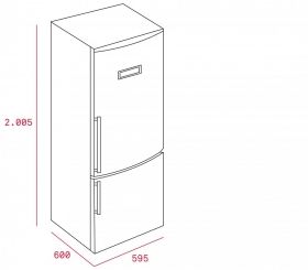 Хладилник Тека NFE2 400 X Е.411.ИН