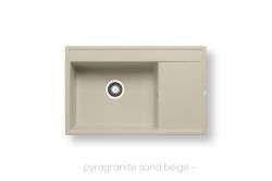 Мивка Pyramis CAMEA (79x50) 1B 1D, цвят: Пясъчно бежово