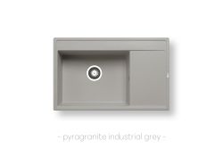 Мивка Pyramis CAMEA (79x50) 1B 1D, цвят: Индустриално сиво