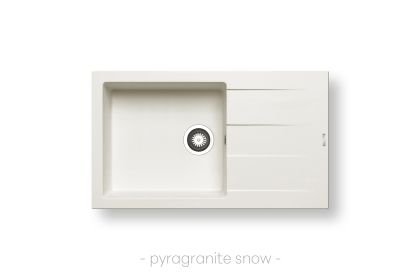 Мивка Pyramis ATHLOS PLUS (86x50) 1B 1D, цвят: Сняг