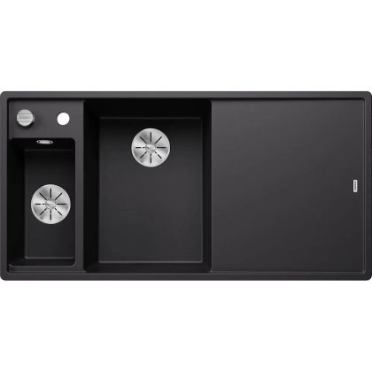 Кухненска мивка BLANCO AXIA III 6 S, ляво корито- цвят Черен