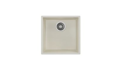 Подплотова гранитна мивка за шкаф, Square 40.40 TG КРЕМ