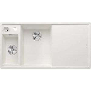Кухненска мивка BLANCO AXIA III 6 S, ляво корито - цвят Бял