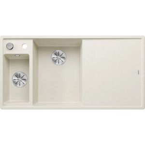 Кухненска мивка BLANCO AXIA III 6 S, ляво корито - цвят Меко бял