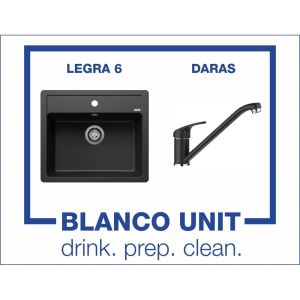 Промоционален комплект мивка BLANCO LEGRA 6 и смесител BLANCO DARAS цвят Антрацит