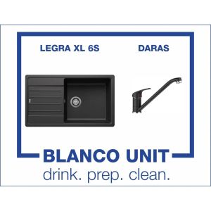 Промоционален комплект мивка BLANCO LEGRA XL 6S и смесител BLANCO DARAS цвят Антрацит