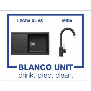 Промоционален комплект мивка BLANCO LEGRA XL 6S и смесител BLANCO MIDA цвят Антрацит