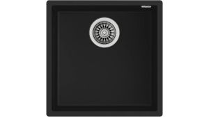 Подплотова гранитна мивка за шкаф, Square 40.40 TG ЧЕРНА