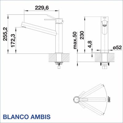 Смесител за кухня BLANCO, AMBIS