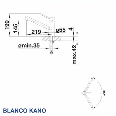 Смесител за кухня BLANCO, KANO