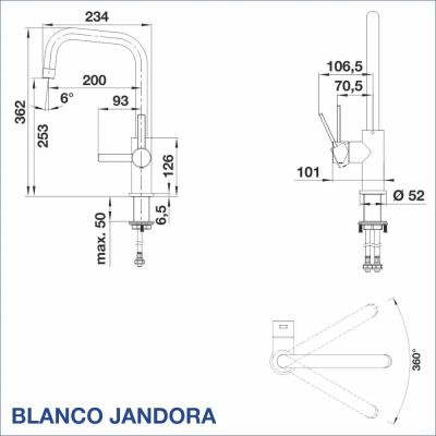 Смесител за кухня BLANCO, JANDORA