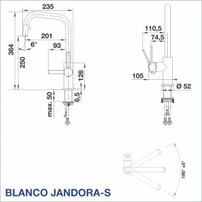 Смесител за кухня BLANCO, JANDORA-S