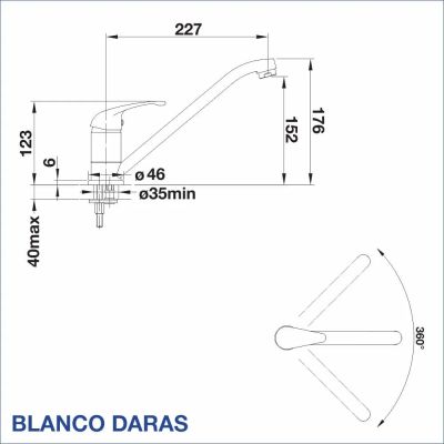 Смесител за кухня BLANCO, DARAS