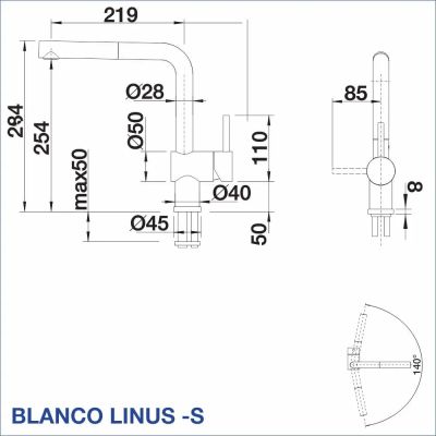 Смесител за кухня BLANCO, LINUS-S