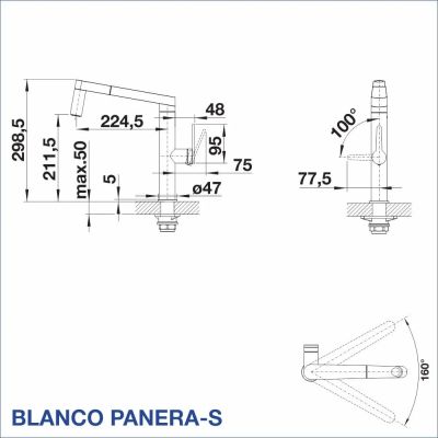 Смесител за кухня BLANCO, PANERA-S