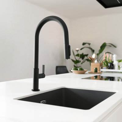 Смесител за кухня FRANKE, Maris Slim Clear Water J Pulldown