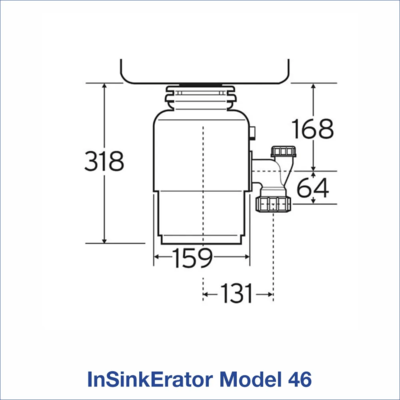 Диспозер InSinkErator, ISE 46+2