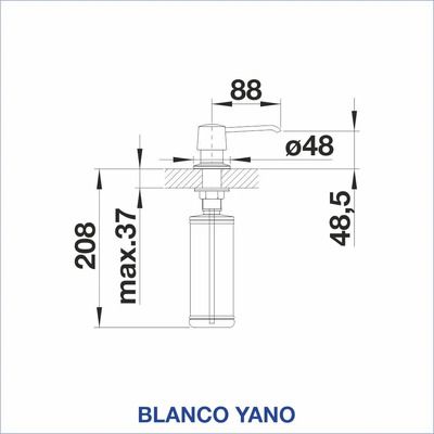 Дозатор за течен сапун BLANCO, YANO