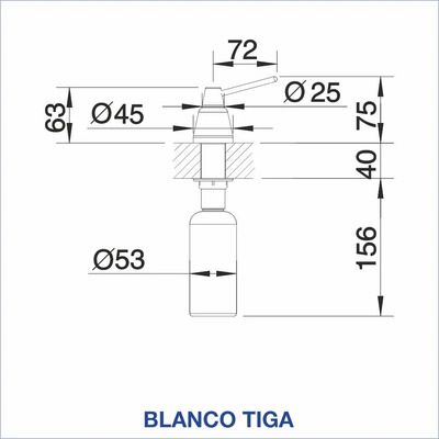Дозатор за течен сапун BLANCO, TIGA
