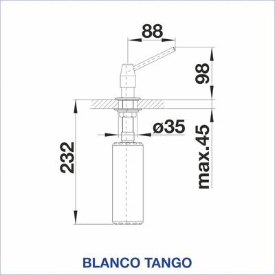 Дозатор за течен сапун BLANCO, TANGO