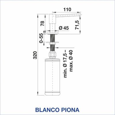 Дозатор за течен сапун BLANCO, PIONA