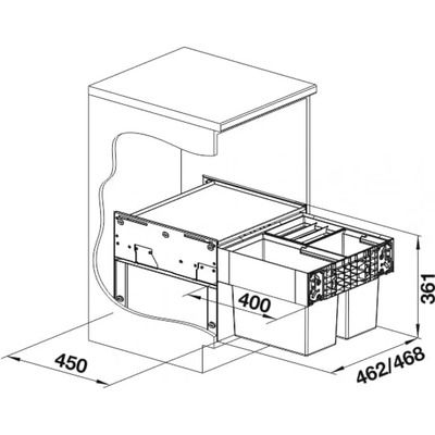 Система за разделяне на отпадъци BLANCO, SELECT II 50/3