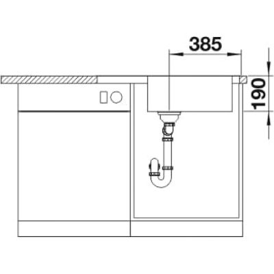 Кухненска мивка BLANCO, DINAS XL 6S COMPACT