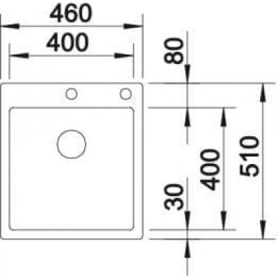 Кухненска мивка BLANCO, CLARON 400-IF/A