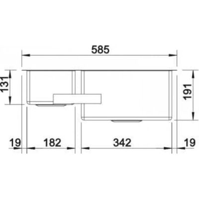 Кухненска мивка BLANCO, CLARON 340/180-IF
