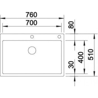Кухненска мивка BLANCO, CLARON 700-IF/A