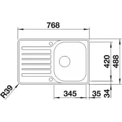 Кухненска мивка BLANCO, LANTOS 45 S- IF Compact