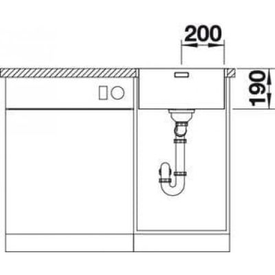 Кухненска мивка BLANCO, ANDANO 400-IF/A