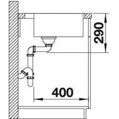 Кухненска мивка BLANCO, ANDANO 400-IF/A