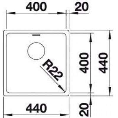 Кухненска мивка BLANCO, ANDANO 400-U