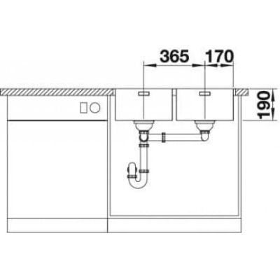 Кухненска мивка BLANCO, ANDANO 340/340-IF