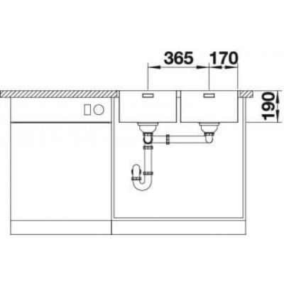 Кухненска мивка BLANCO, ANDANO 340/340-IF/A