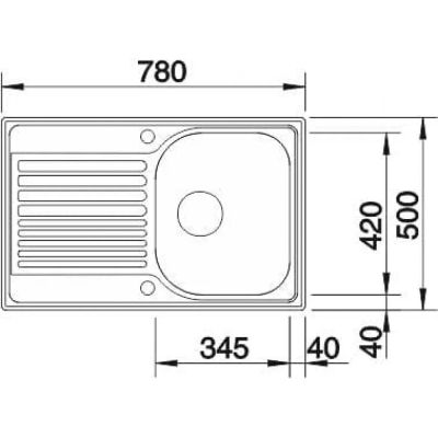 Кухненска мивка BLANCO, TIPO 45 S Compact