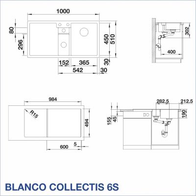 Кухненска мивка BLANCO, COLLECTIS 6S