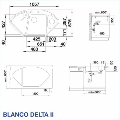 Кухненска мивка BLANCO, DELTA II
