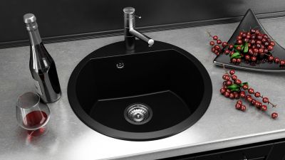 Кухненска мивка от полимермрамор FAT, 223