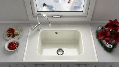 Кухненска мивка от полимермрамор FAT, 219