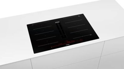 Индукционен плот с вградена вентилация BOSCH, PXX801D67E