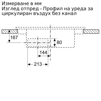 Индукционен плот с вградена вентилация BOSCH, PVQ731H26E