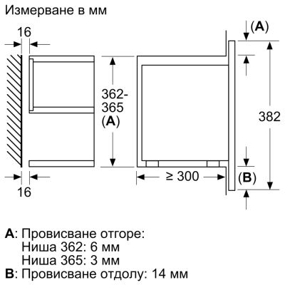 Микровълнова фурна за вграждане BOSCH, BFR7221B1